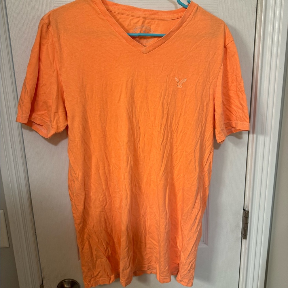 American Eagle Orange Short Sleeve Size MT